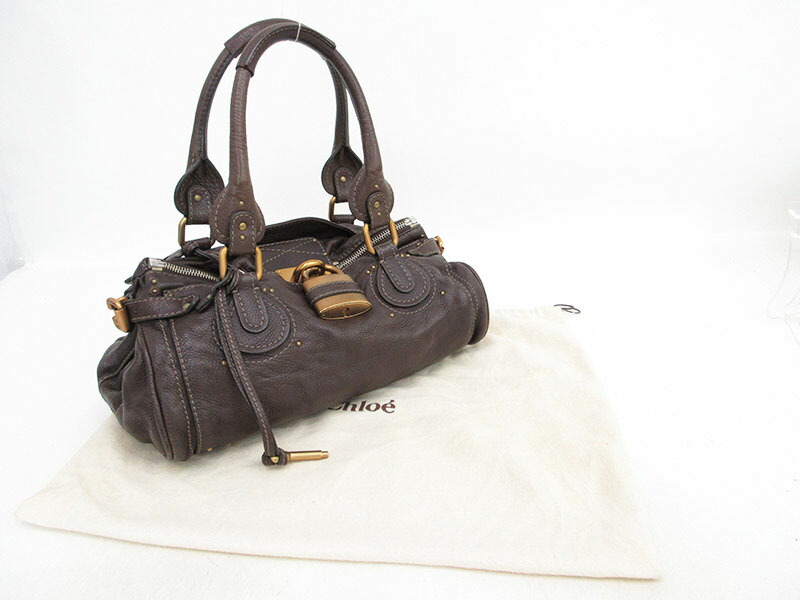 楽天市場】chloe(クロエ) パディントン トートバッグ ショルダー 茶