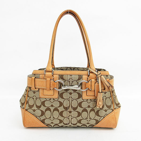 楽天市場】COACH(コーチ) シグネチャー トートバッグ 10245 ベージュ