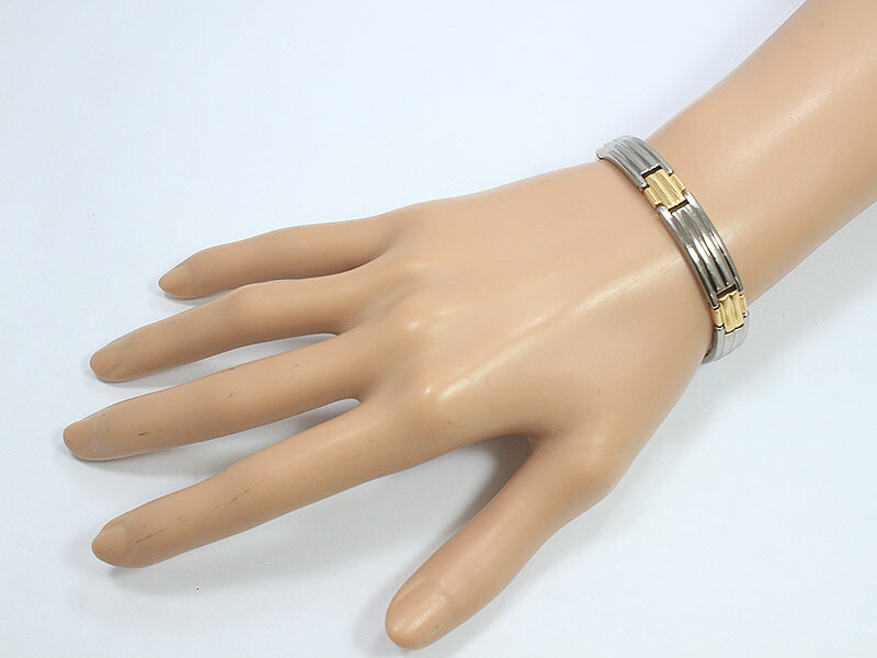 BAMBI K18/チタン 医協 ブレスレット 約13g BAMBI 時計バンド チタン