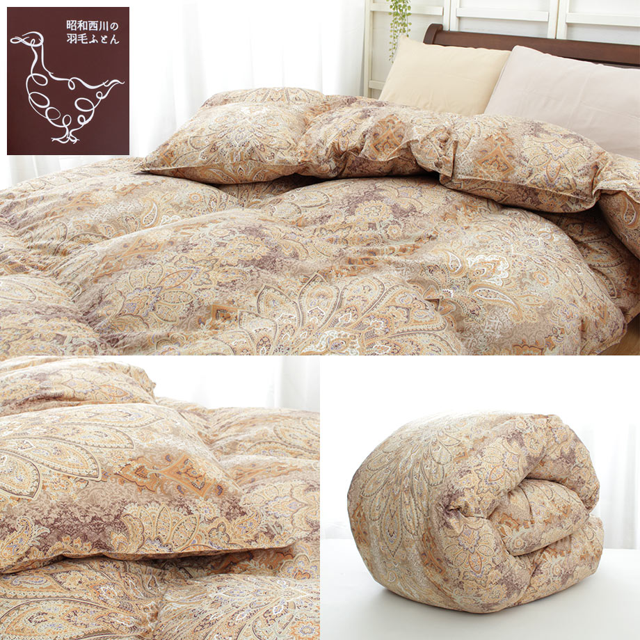 楽天市場】羽毛布団 昭和西川 シングル ホワイトグースダウン 90