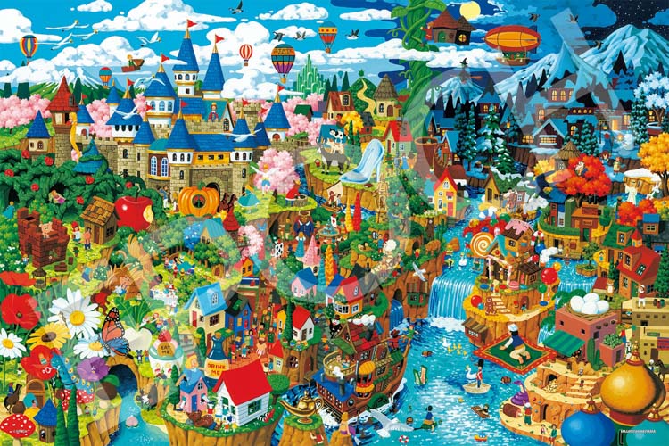 楽天市場】ジグソーパズル 1000ピース 探して！世界のおとぎ話(秋山