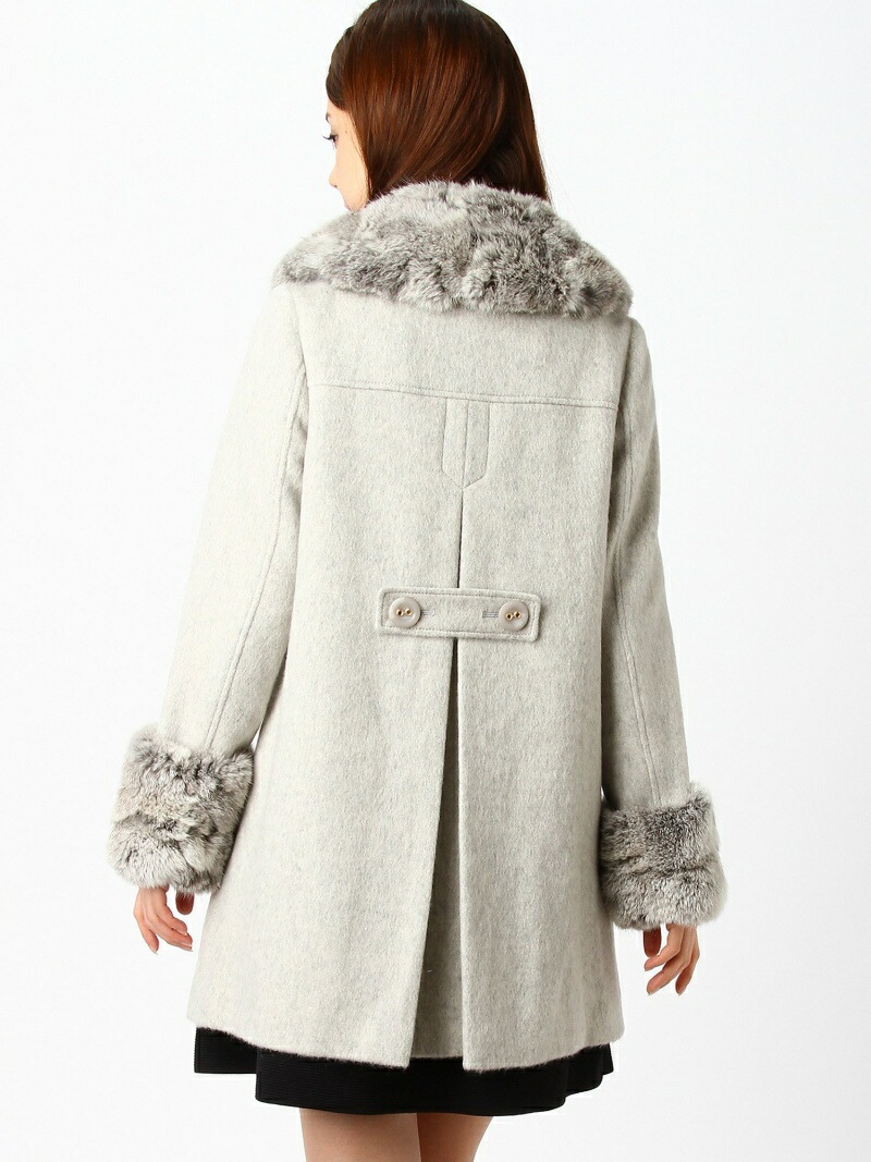 楽天市場】ラビットファー付きウールコート JILL by JILL STUART ジル