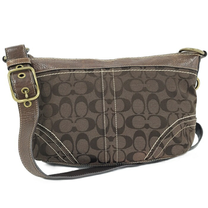 楽天市場】【中古】COACH ショルダーバッグ シグネチャー キャンバス