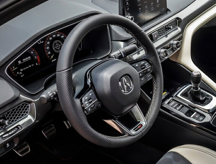 インテグラ DC2 TypeR カーボン調 ステアリングコラム 上下セット