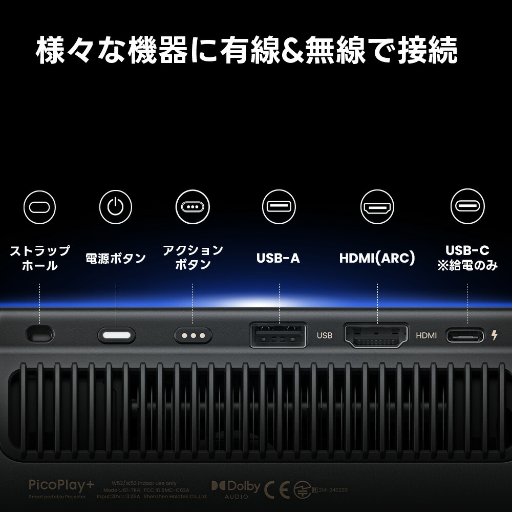 楽天市場】JMGO PicoPlay+ 縦横2Way 回転ボトル型コンパクト