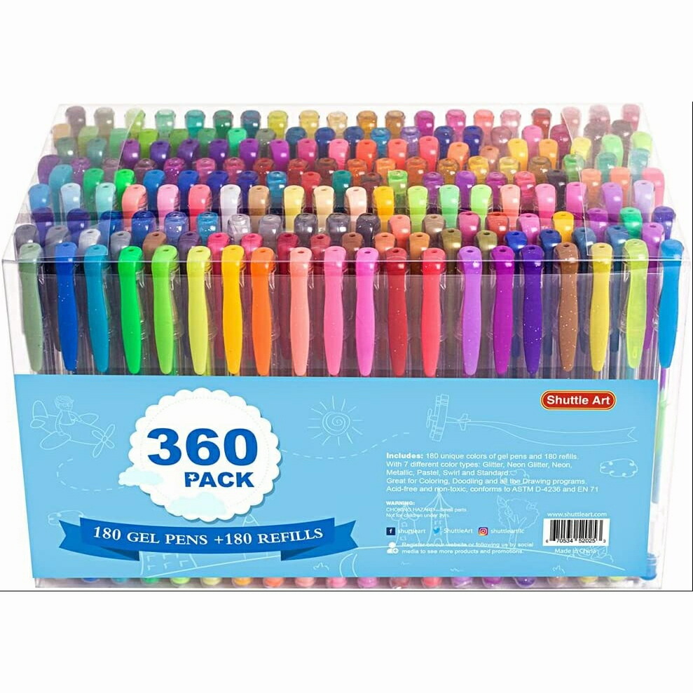 楽天市場】【送料無料】ジェルボールペン カラーペン 180色セット 180