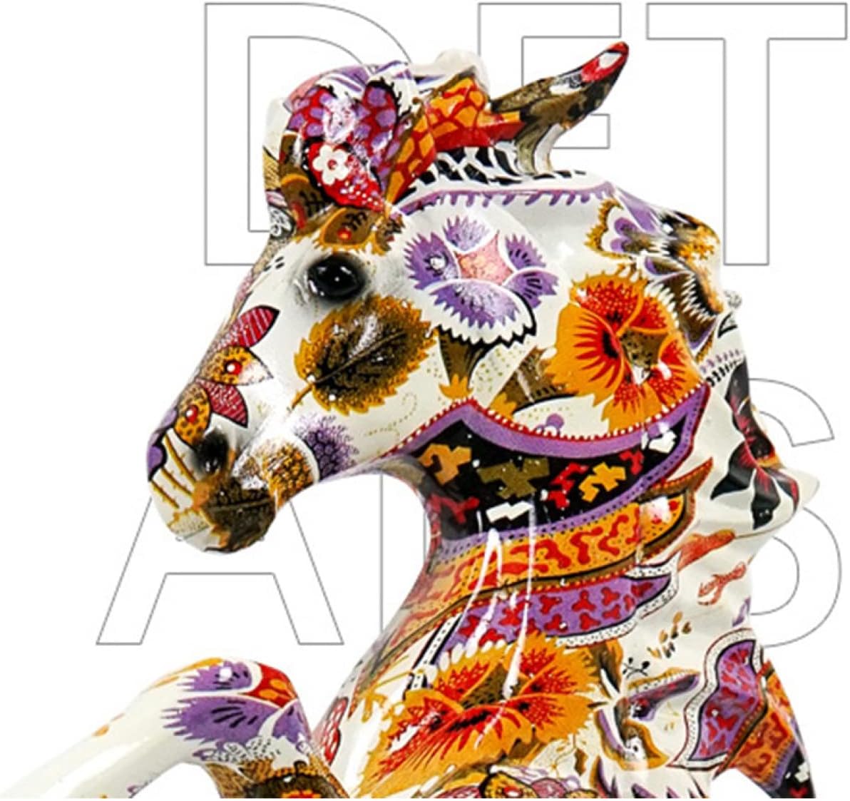 楽天市場】馬の置物 風水 カラフルな落書きアート タイプ うま 樹脂像