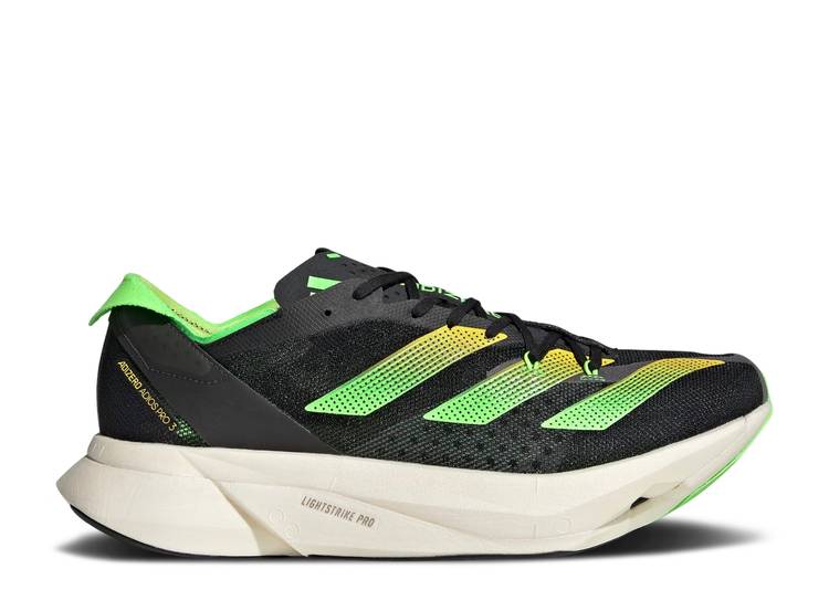楽天市場】【 ADIDAS ADIZERO ADIOS PRO 3 'CORE BLACK SOLAR GREEN