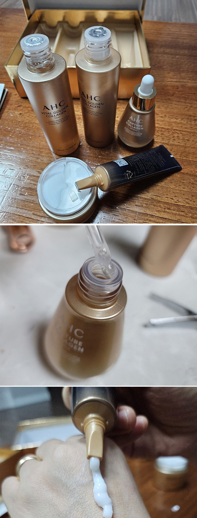 楽天市場】【AHC】バイタルゴールデンコラーゲンスキンケアセット