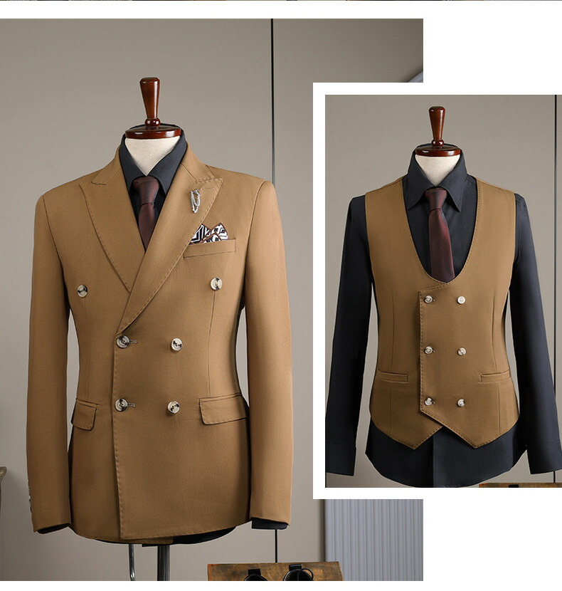 楽天市場】メンズスーツ スリーピース タキシード 紳士服 大人