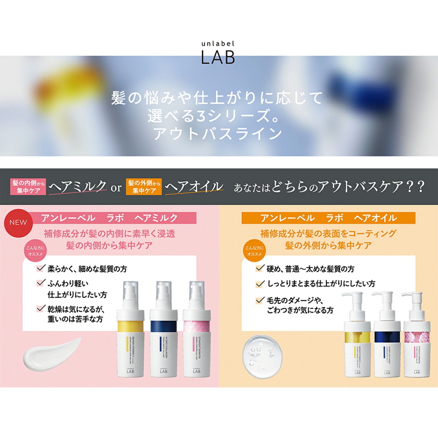 楽天市場】【送料無料】アンレーベル ラボ CO モイスト ヘアオイル