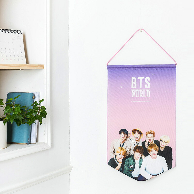 楽天市場】【数量限定】BTS WORLD バッジ タペストリー ( Flag フラグ