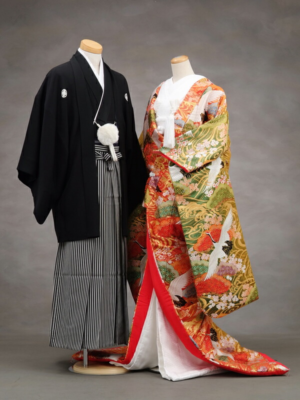 楽天市場】色打掛 着物 神社婚 和装 花嫁衣裳 1AI0990 波に彩松飛鶴