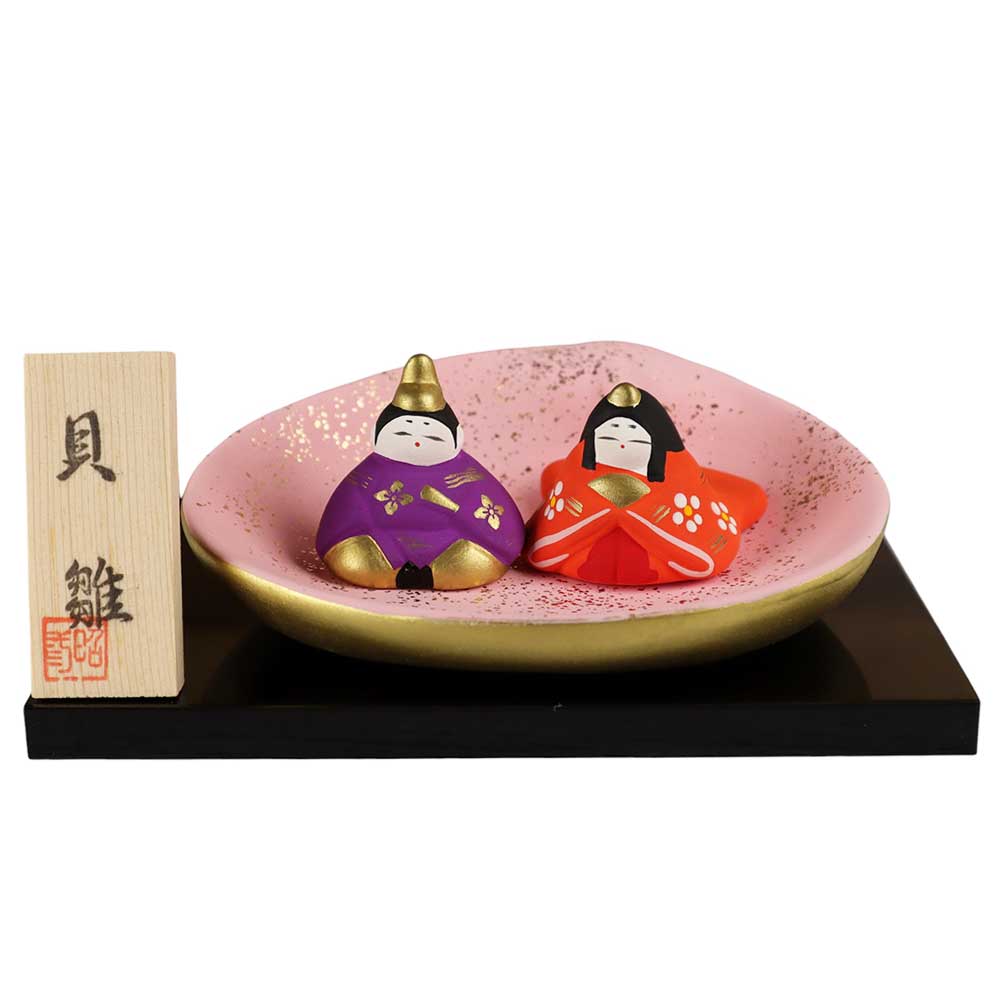 楽天市場】雛人形 コンパクト 陶器 小さい 可愛い ひな人形/ 平安雛 貝