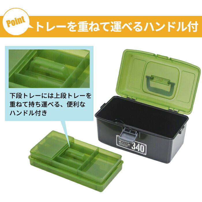 楽天市場】工具箱 ツールボックス オールインボックス ダブルトレー DT