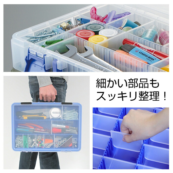 楽天市場】パーツケース パーツストッカー 工具箱 ハンドル付き PS-360