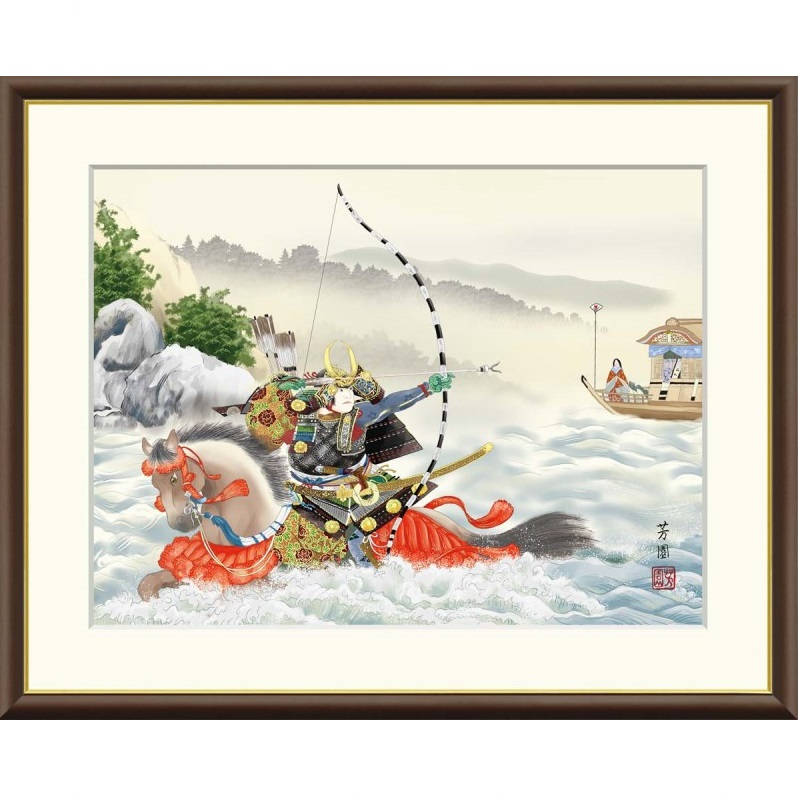 楽天市場】額絵 石田芳園 波上武者 f8・f6・f4サイズ 現代日本画