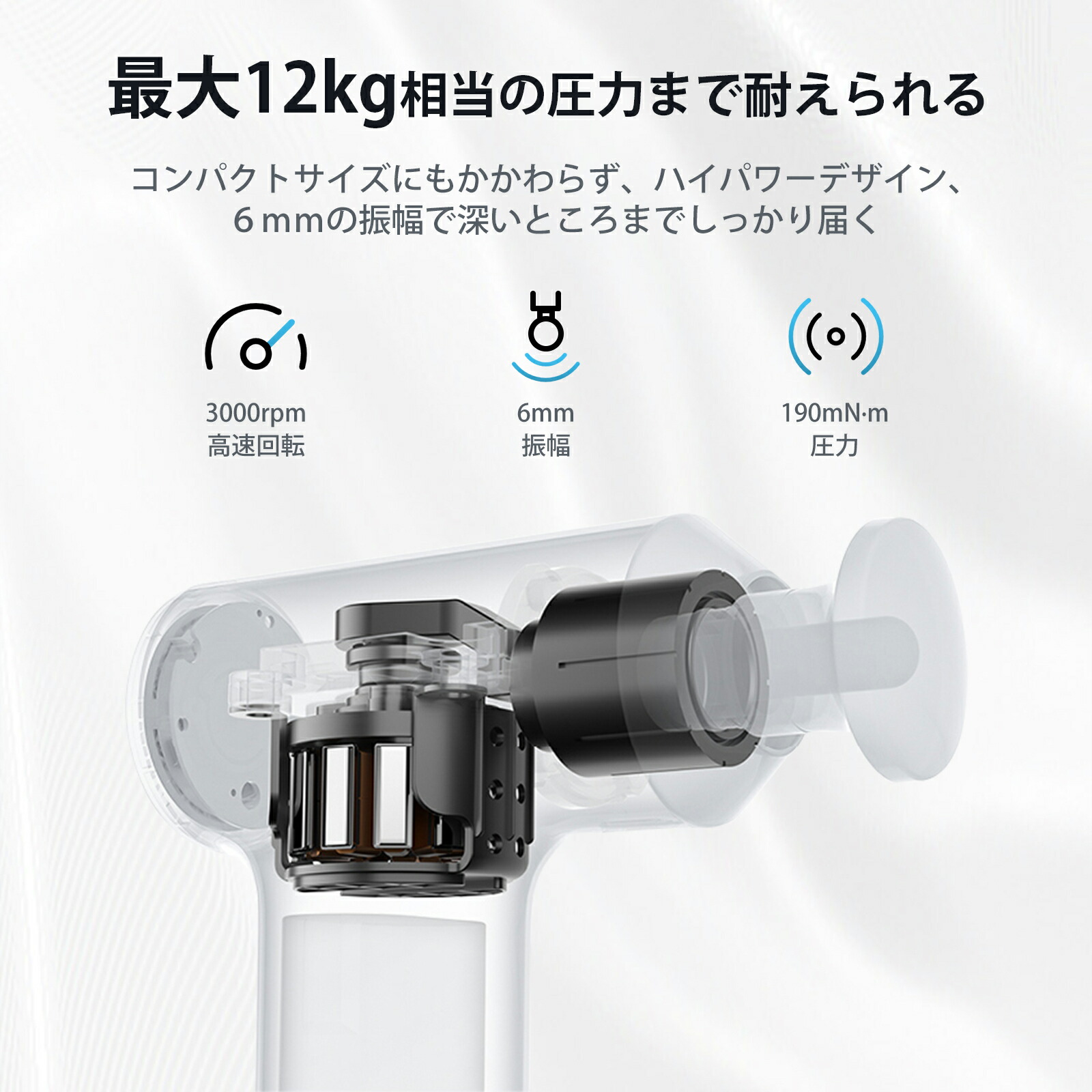 楽天市場】MINI 筋膜リリースガン ハンディガン ミニ Type-C充電式