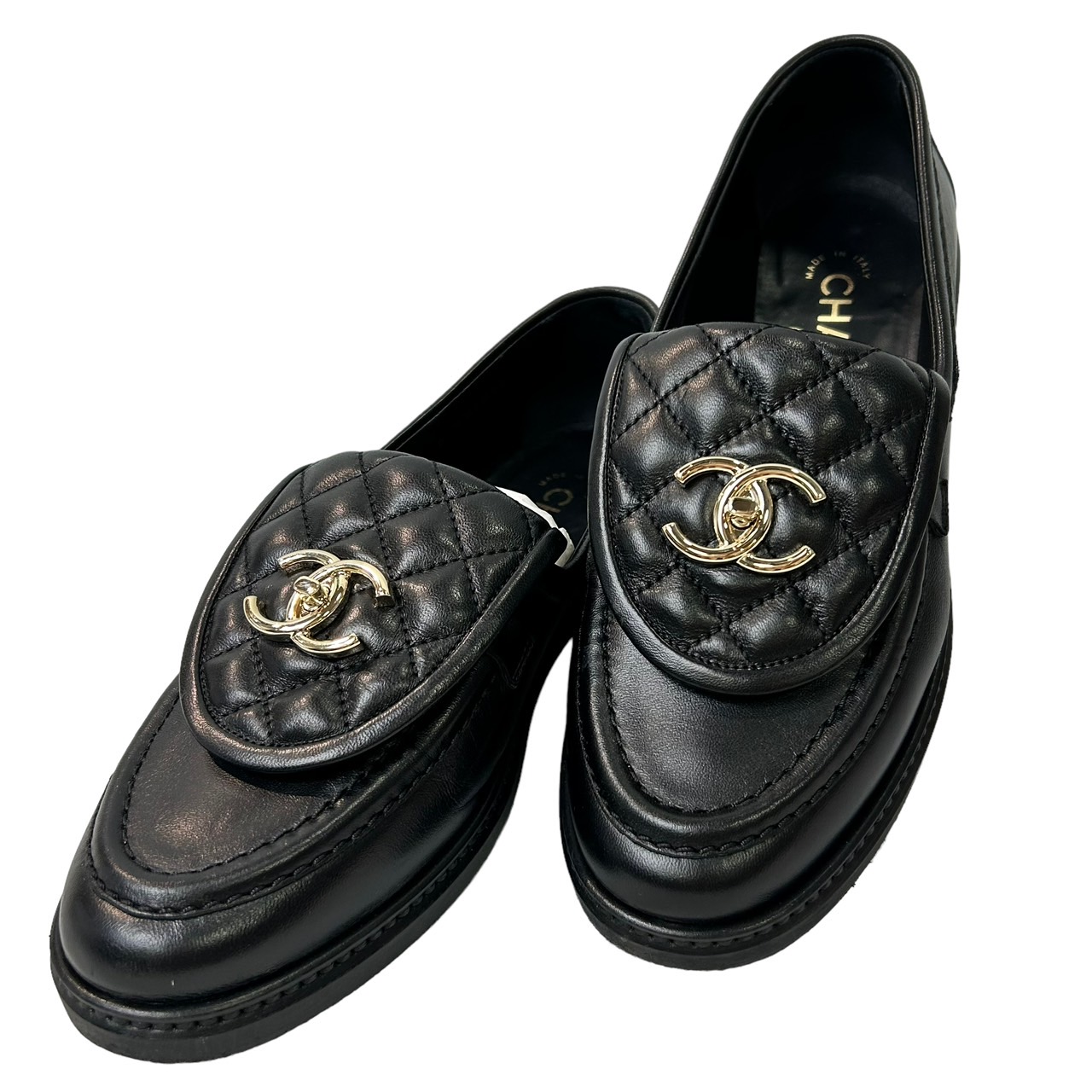 楽天市場】シャネル(CHANEL) G36646 CCターンロック ローファー