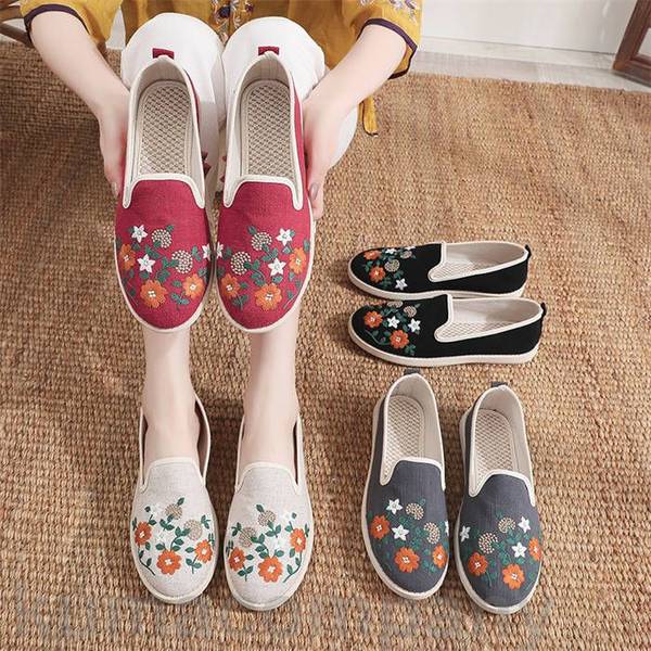 楽天市場】レディースシューズ チャイナ靴 チャイナシューズ フラット