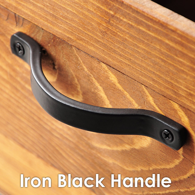 楽天市場】アイアン 取っ手 金具 ハンドル ブラック（1個） 引き出し