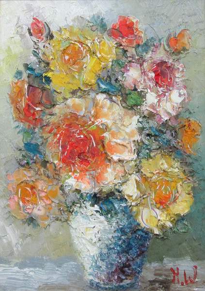 楽天市場】「薔薇」渡部ひでき【通信販売】（F4サイズ油彩画[油絵