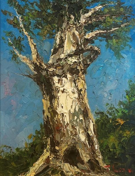 油彩画 樹木 F10サイズ 油彩画 樹木 F10サイズ