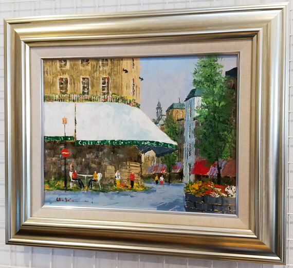 油絵 菅家令子 絵 絵画 インテリア uF6-063003 風景 日本の田園風景