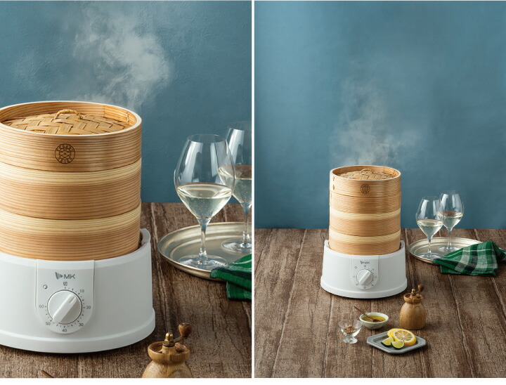 楽天市場】2年保証 エムケー精工 電気せいろ TEGARU=SEIRO EM-185W