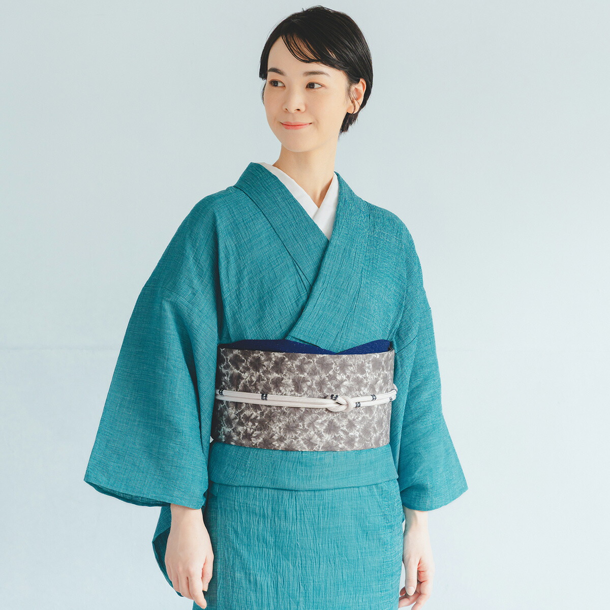 楽天市場】【CHIKUMO-千雲-】洗える夏きもの 麻楊柳/はしご縞 孔雀