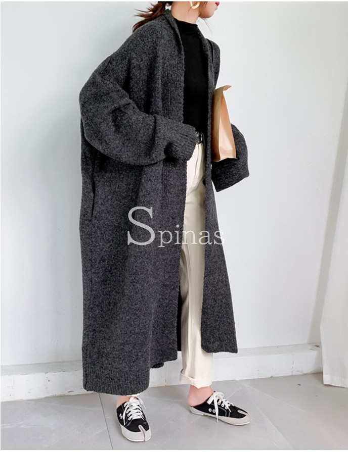 楽天市場】暖かく皴になりにくい アルパカ混紡 コーディガン ロング