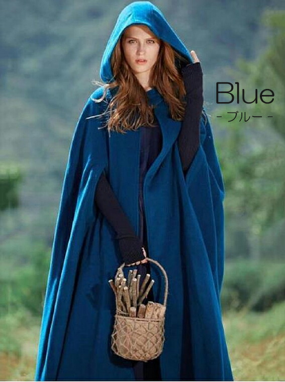 楽天市場】暖かさとおしゃれを兼ね備える！マキシ丈コート ケープ