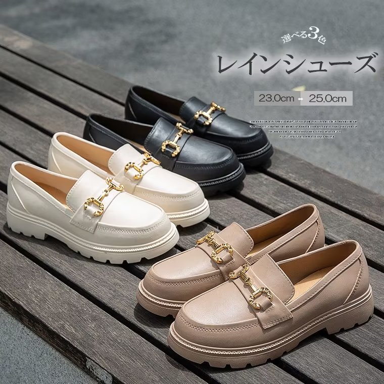 楽天市場】雨の日、アウトドアにも！防水 ローファー スリッポン