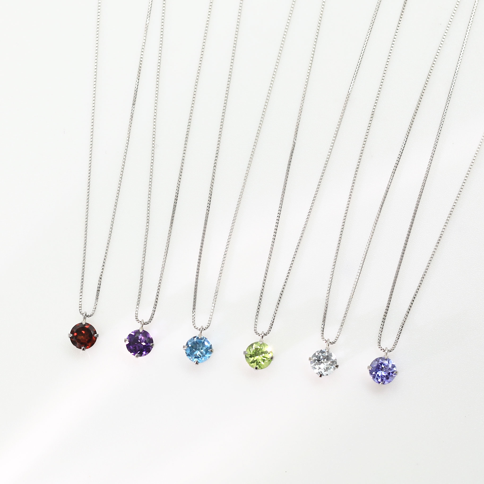 楽天市場】アメジスト ネックレス プラチナ 一粒 ラウンド 2月誕生石