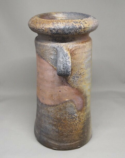 楽天市場】備前焼 耳付窯変花入 伊勢崎紳 : 京都 茶道具 出野祐