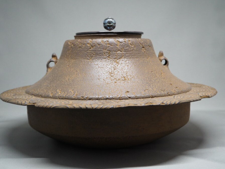 楽天市場】富士透木釜 荒磯地紋 南鐐摘み 亀釻付13代 和田美之助