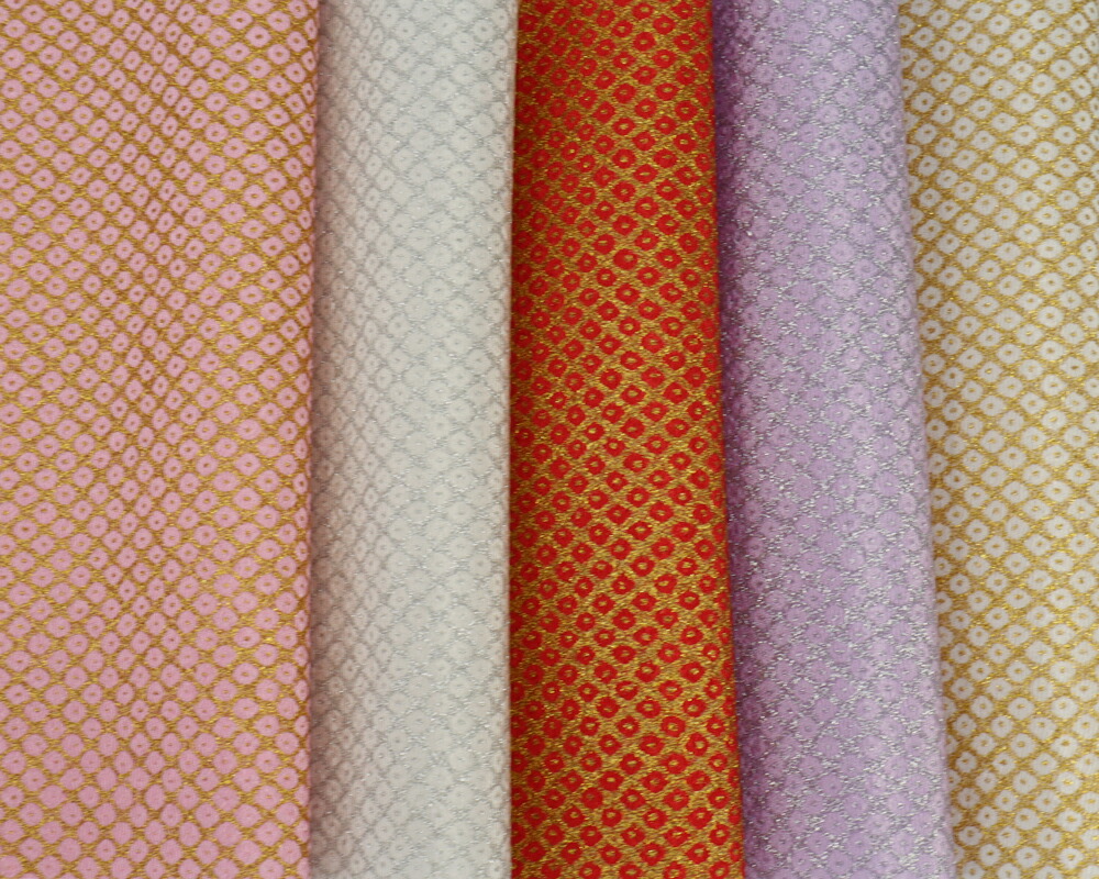 キティ ちりめん カオハナ オレンジ 生地 ハギレ キティ ちりめん