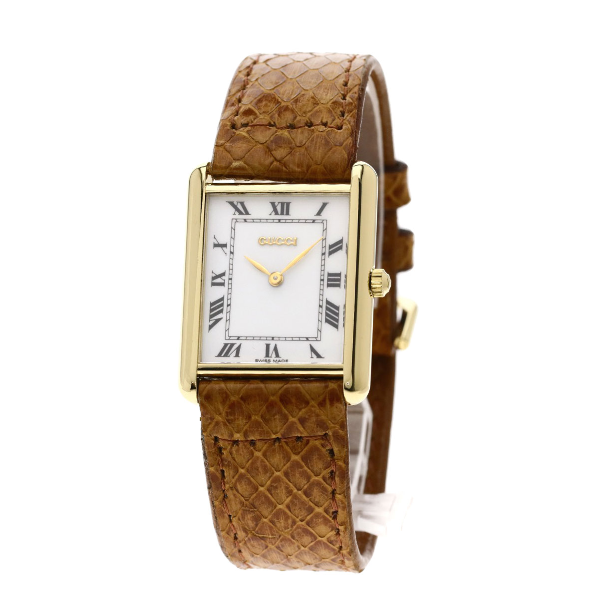 保証書つき】腕時計 GUCCI 茶色ベルト 時計 レディース 保証書つき