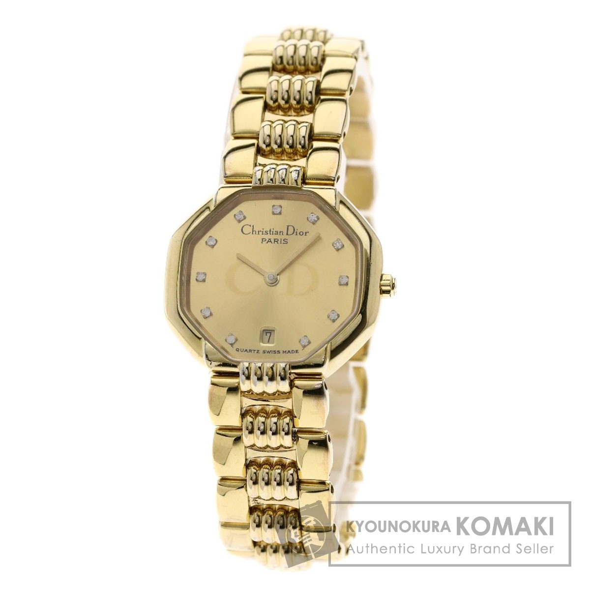 楽天市場】クリスチャンディオール D48-153 腕時計 GP/GP レディース