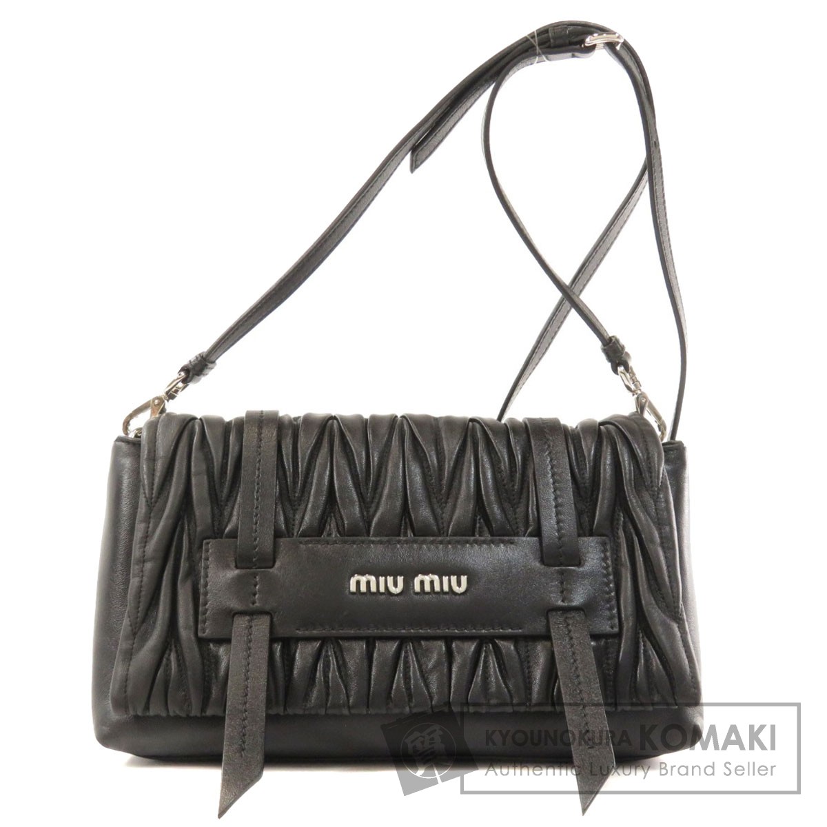 楽天市場】ミュウミュウ 5BD076 ロゴ ショルダーバッグ レザー