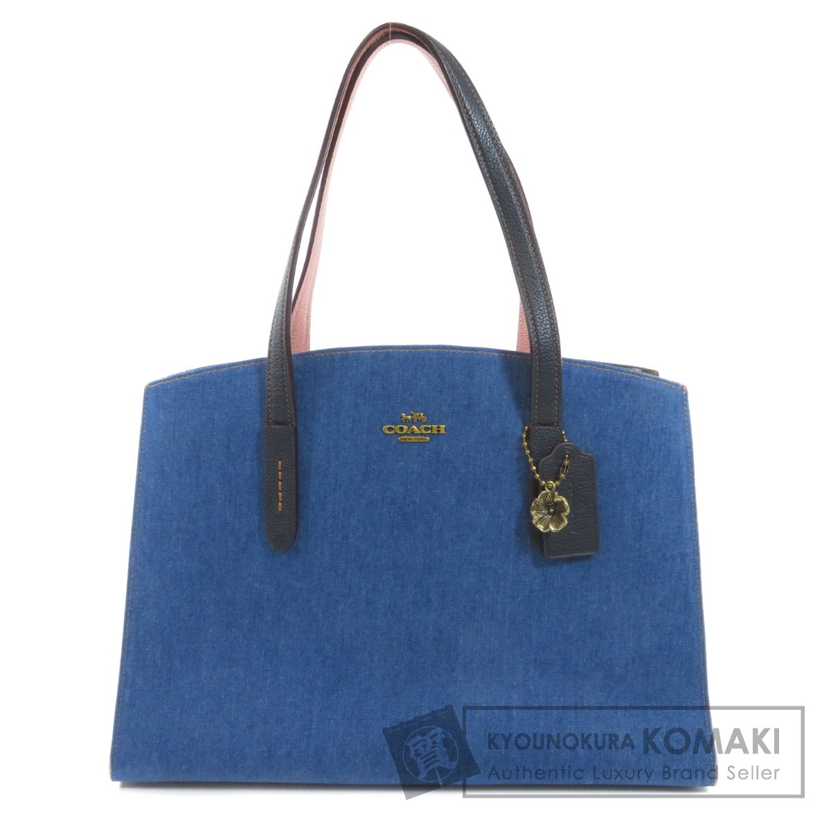 楽天市場】コーチ 28898 ロゴ トートバッグ デニム レディース 【中古