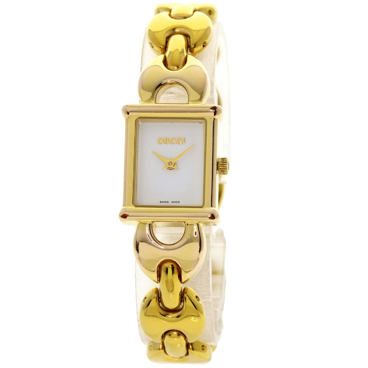 楽天市場】グッチ 1800L スクエアフェイス 腕時計 GP/GP レディース