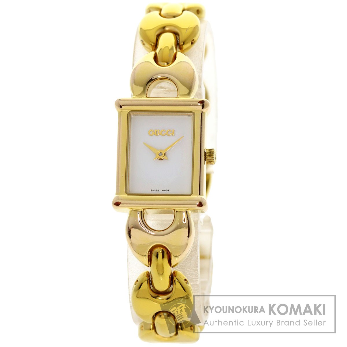 楽天市場】グッチ 1800L スクエアフェイス 腕時計 GP/GP レディース