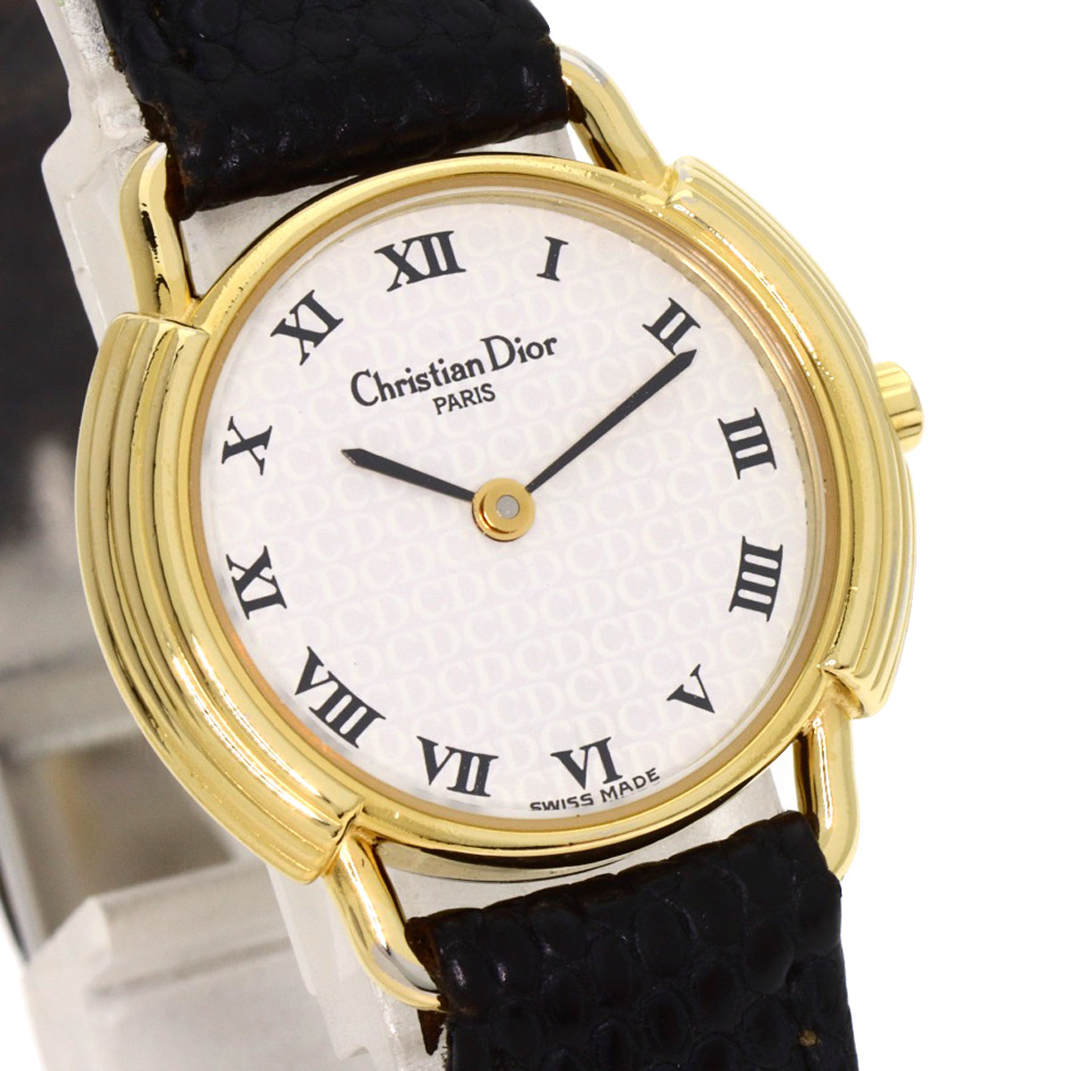 楽天市場】クリスチャンディオール 58.121.2 ラウンドフェイス 腕時計