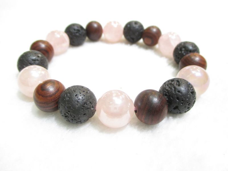 キングローズ(南米紫檀)】【アンバー(琥珀)】ブレスレット