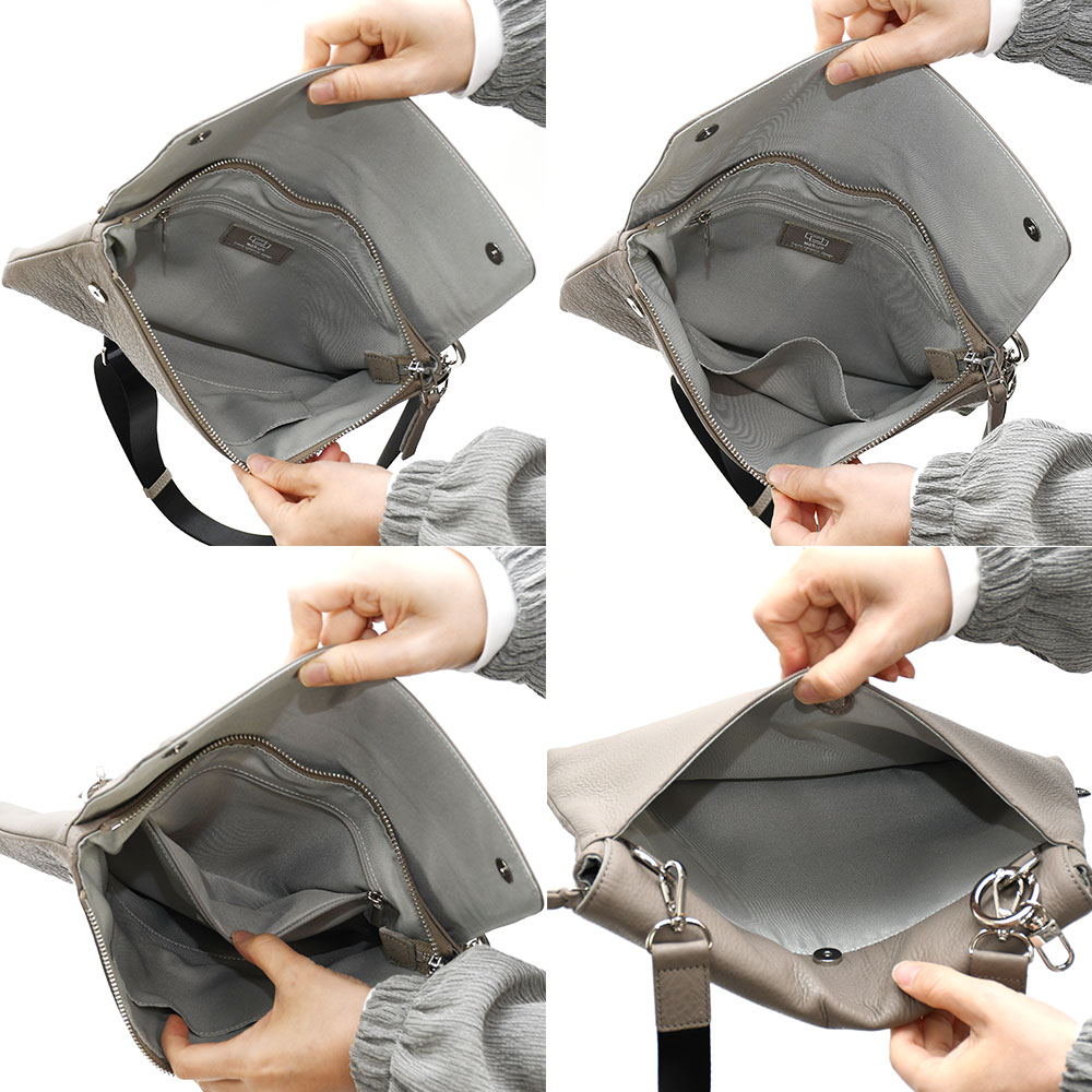 楽天市場】レザーサコッシュ スクエアショルダーバッグ B5相当 本革