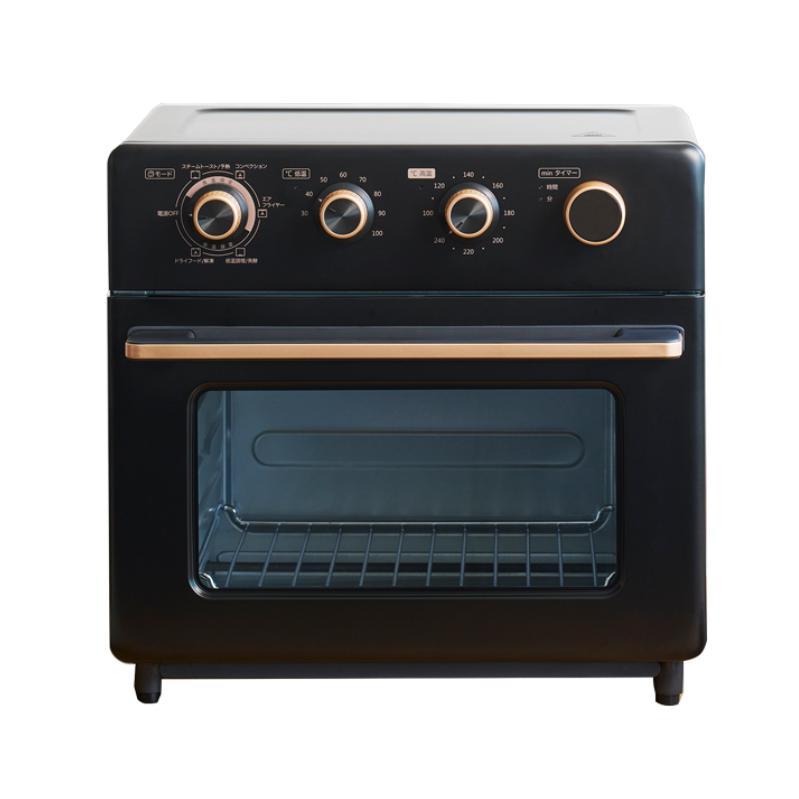 FeeKaa 20L コンベクションオーブン 黒 ゴールドアクセント FeeKaa 20L