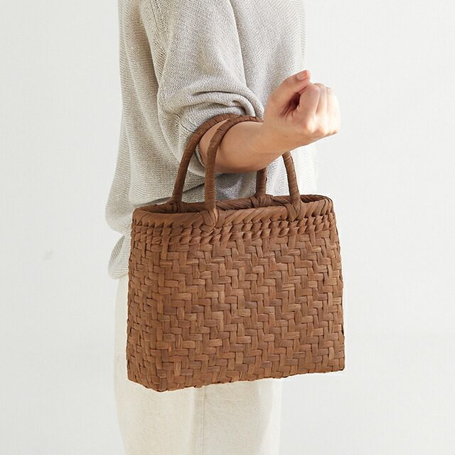 楽天市場】やまぶどう籠(定番型/小サイズ)(約)幅27.5×マチ9.5×本体高さ