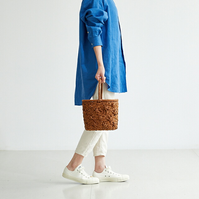 楽天市場】やまぶどうバスケット(二番皮/みだれ×花/一本手/楕円型/中