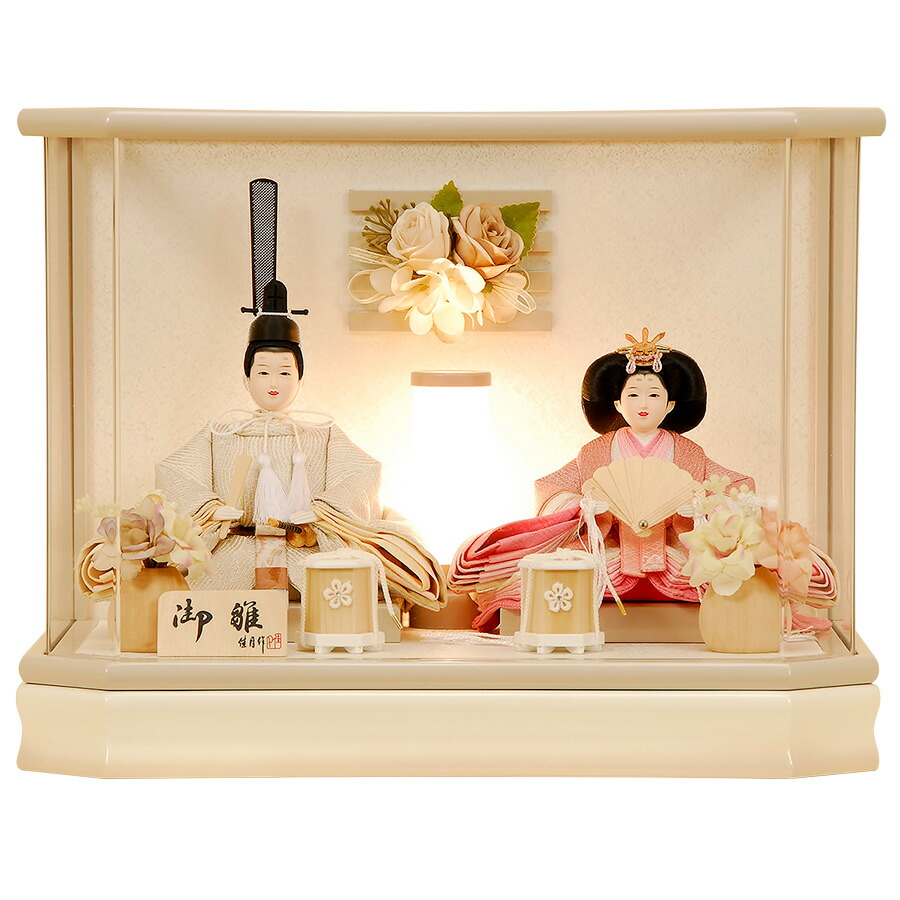 楽天市場】【セール】雛人形 ひな人形 K101 コンパクト 佳月 アクリル